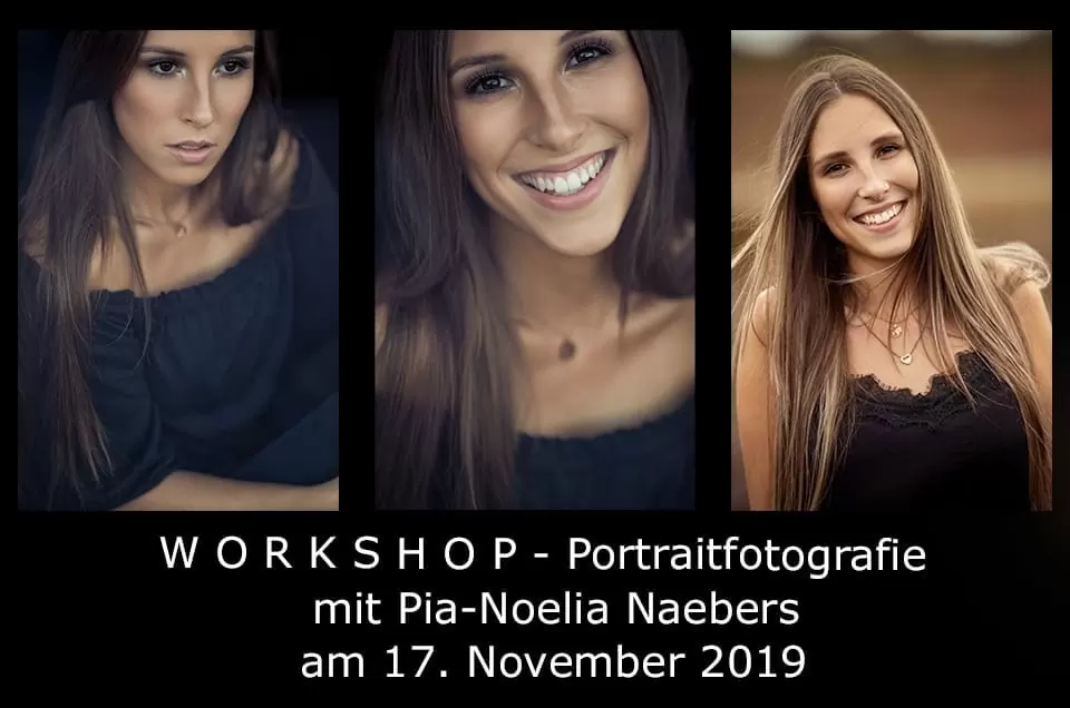 Workshop „Portraitfotografie“ mit Pia-Noelia Naebers am 17.11.2019