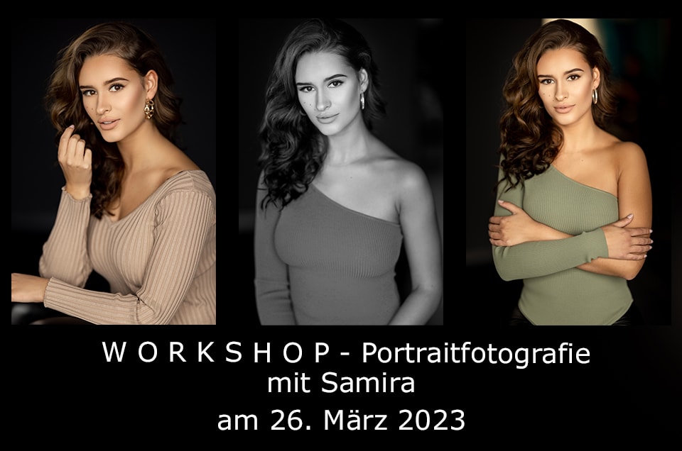 Workshop "Portraitfotografie" mit Samira am 26.03.2023